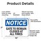 Signmission Gate To Remain Closed At All Times, 10 in W x Rectangle, Aluminum OS-2PACK-NS-A-710-L-13090 - alternate 8